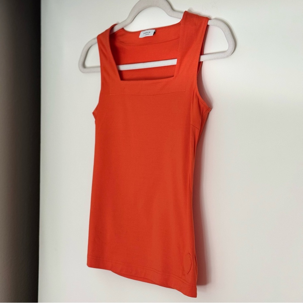 Akris punto sleeveless square-neck tank top